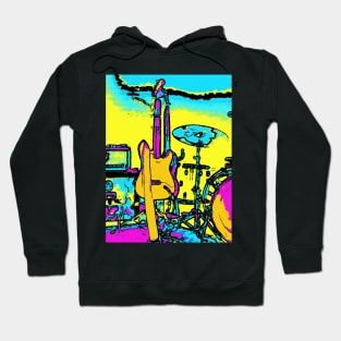 Let's Rock and Roll - Music Instruments Hoodie